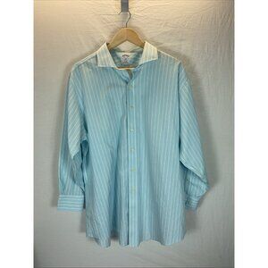 Mens Brooks Brothers L/S Button Front Shirt Non Iron Size 17 1/2-2/3 Prep Office